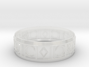 bracelet in Clear Ultra Fine Detail Plastic