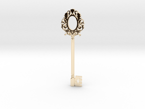 Key in 14k Gold Plated Brass