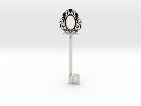 Key in Rhodium Plated Brass