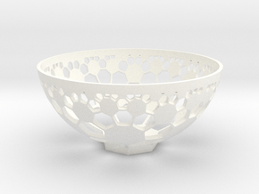 bowl in White Smooth Versatile Plastic