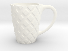 mug_rombhus in White Smooth Versatile Plastic