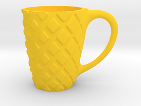 mug_rombhus in Yellow Smooth Versatile Plastic