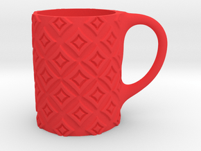 mug_squares in Red Smooth Versatile Plastic