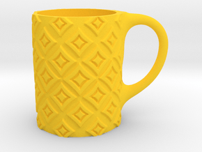 mug_squares in Yellow Smooth Versatile Plastic