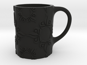 mug_leaves in Black Premium Versatile Plastic