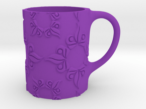 mug_leaves in Purple Smooth Versatile Plastic