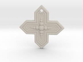 cross pendant in Natural Sandstone