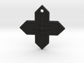 cross pendant in Black Natural TPE (SLS)