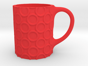 mug circles in Red Smooth Versatile Plastic