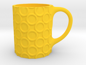 mug circles in Yellow Smooth Versatile Plastic