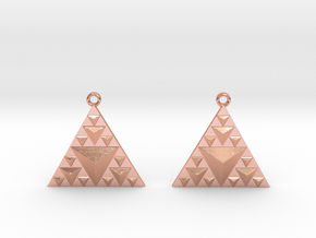 sierp inv earrings in Polished Copper
