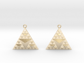 sierp inv earrings in 9K Yellow Gold 