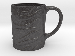 mug stripes in Dark Gray PA12 Glass Beads