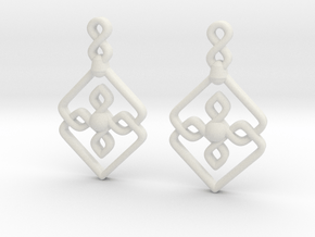 earrings in White Natural Versatile Plastic