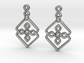 earrings in Natural Silver