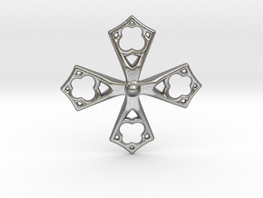 cross in Natural Silver
