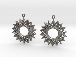 sun king earrings in Processed Stainless Steel 17-4PH (BJT)
