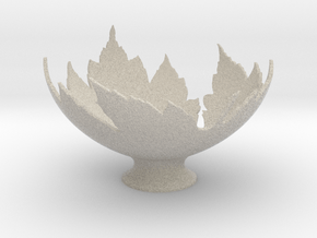 Leaf Bowl in Natural Sandstone