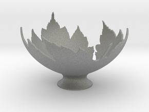 Leaf Bowl in Gray PA12 Glass Beads