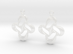 earrings in Clear Ultra Fine Detail Plastic