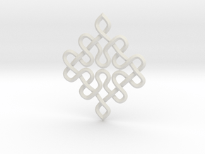 knots pendant in White Natural Versatile Plastic