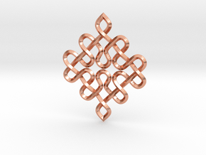 knots pendant in Natural Copper