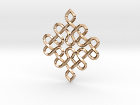 knots pendant in 9K Rose Gold 