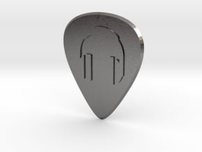 guitar pick_headphones in Processed Stainless Steel 17-4PH (BJT)