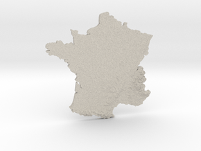 France heightmap in Natural Sandstone