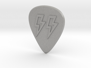 guitar pick_lightning in Aluminum