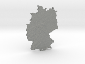 Germany Heightmap in Gray PA12 Glass Beads