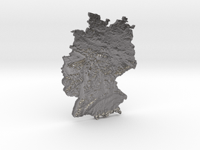 Germany Heightmap in Processed Stainless Steel 316L (BJT)