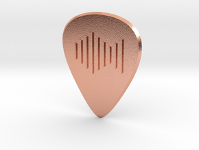 guitar pick_sound wave in Natural Copper