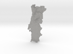 Portugal Heightmap in Aluminum