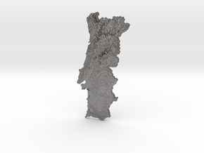 Portugal Heightmap in Processed Stainless Steel 17-4PH (BJT)