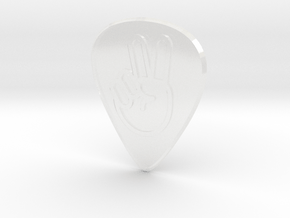 guitar pick_victory in Clear Ultra Fine Detail Plastic