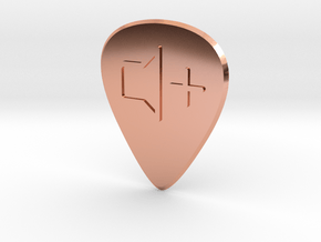 guitar pick_Volume up in Polished Copper