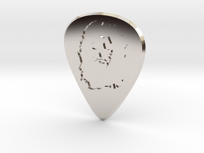 Guitar Pick_Brian in Rhodium Plated Brass