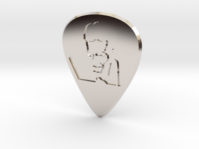 Guitar Pick_chuck in Rhodium Plated Brass