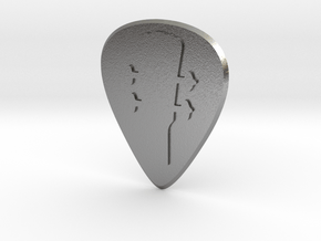 guitar pick_bass pegbox in Natural Silver