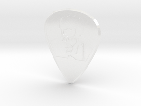 Guitar Pick_chuck in Clear Ultra Fine Detail Plastic