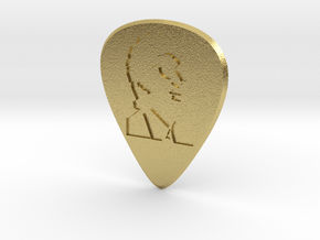 Guitar Pick_Dylan in Natural Brass
