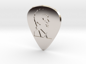 Guitar Pick_Dylan in Rhodium Plated Brass