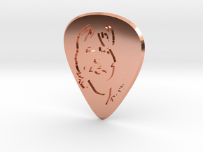 Guitar Pick_George in Polished Copper