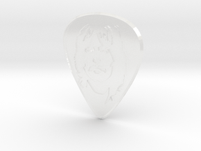 Guitar Pick_George in Clear Ultra Fine Detail Plastic