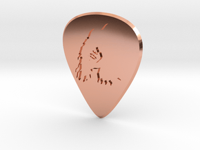 Guitar Pick_Slash in Polished Copper