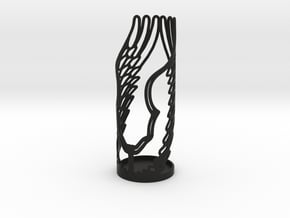 winged toothbrush holder in Black Smooth PA12
