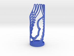 winged toothbrush holder in Blue Smooth Versatile Plastic