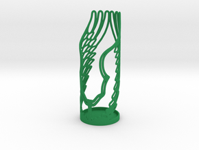 winged toothbrush holder in Green Smooth Versatile Plastic