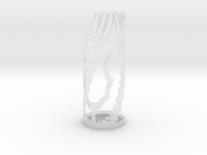 winged toothbrush holder in Clear Ultra Fine Detail Plastic